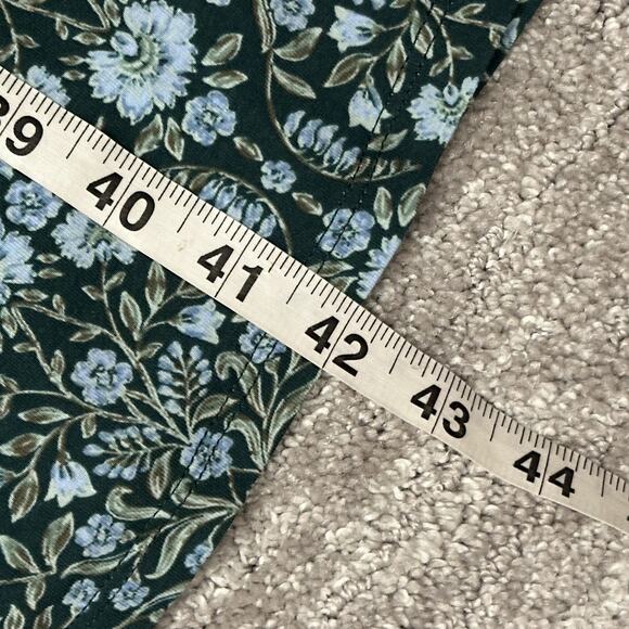 Lands End Dress Womens Large Green Floral V Neck Knot Twist Front Outdoor Casual - Picture 16 of 16